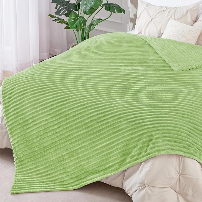 BEDELITE Fleece Blanket King Size – 3D Ribbed Jacquard Soft and Warm Decorative - Image 9