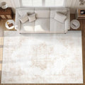 Area Rug 9x12 Vintage Rugs: Large Washable Living Room Rug Retro Medallion by MXSANYOORUG