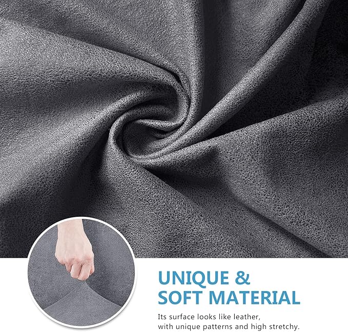 Leather Look Couch Cushion Covers Sofa Seat Slipcovers Sets Couches Furniture - Image 5