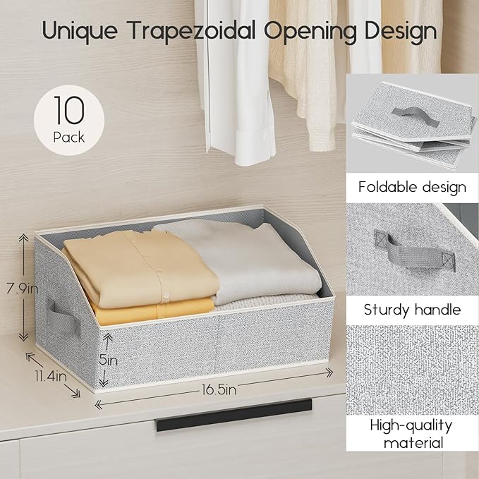 Homsorout Large Closet Organizers and Storage Bins