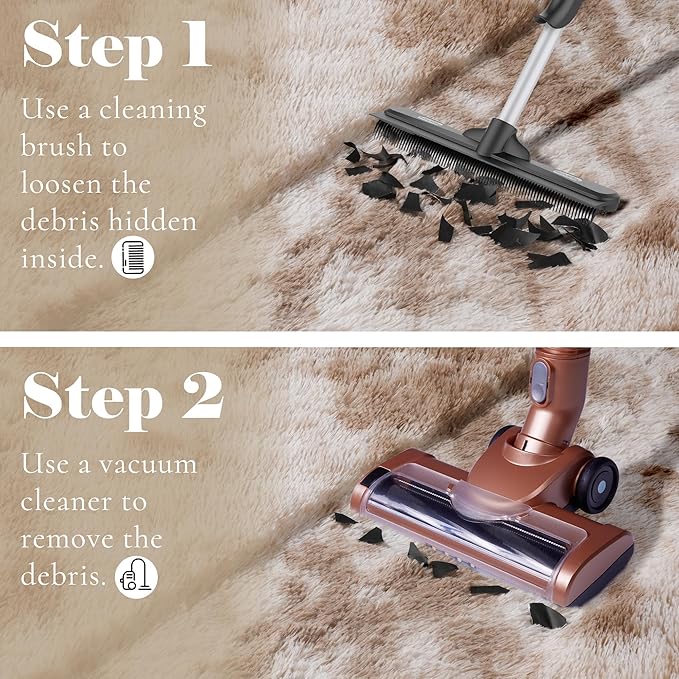 ONASAR Tie-Dye Beige Round Area Rugs 5ft, Soft Bedroom Circle Rug Floor Mats - Image 6