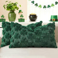 decorUhome St. Patrick’s Day Shamrock Green Pillow Covers 12x20 Inch Set of 2 by decorUhome