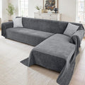 Sectional Couch Covers, 2 Pieces Washable L Shaped Couch Covers Sofa Blanket by Unknown