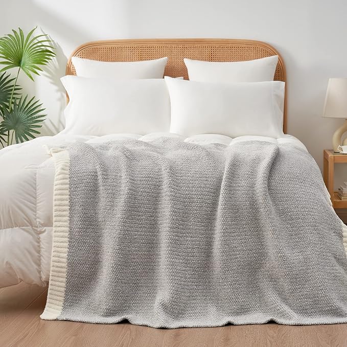 Snuggle Sac Buttery Grey Throw Blanket - Image 7