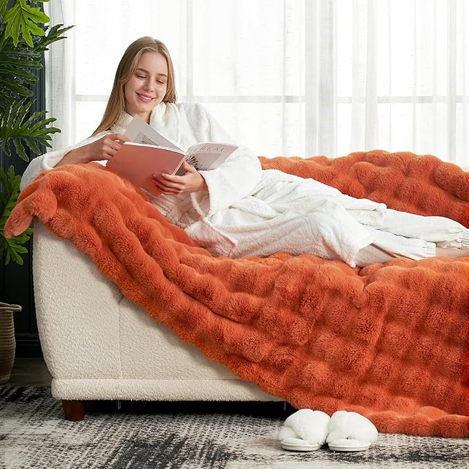 Cozy Bliss Faux Fur Throw Blanket - Image 8