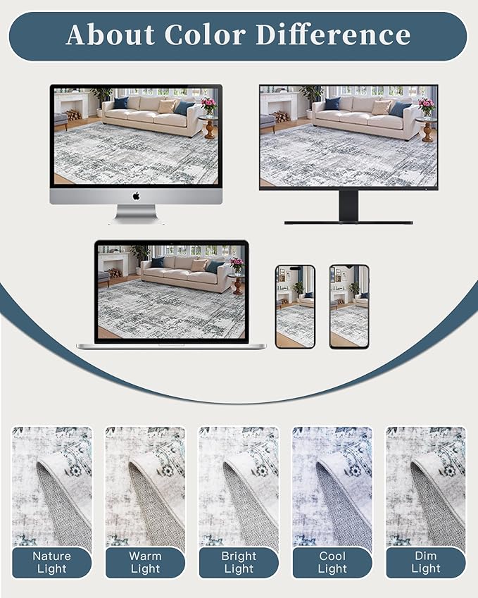 Madane Area Rugs 9x12 Living Room: Lagre Vintage Living Room Rug - Image 7