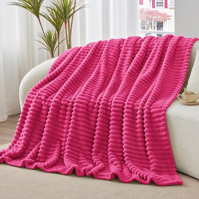 BEDELITE Twin Blanket for Couch & Bed, 300GSM Soft & Warm Fleece Blanket - Image 2