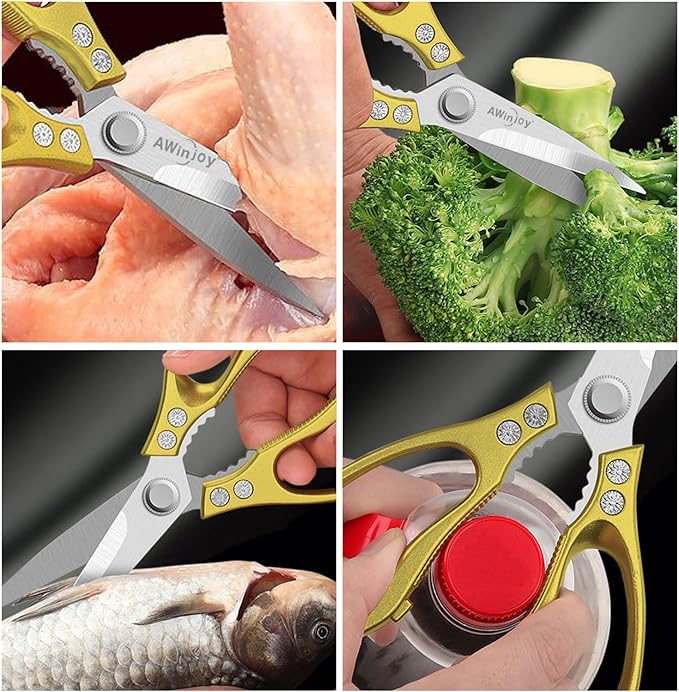 Heavy Duty Sharp Kitchen Scissors, Bread - Image 2