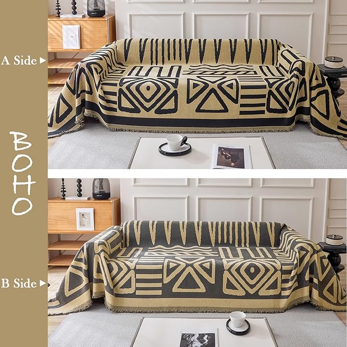 HANDONTIME Boho Geometric Couch Covers - Image 2