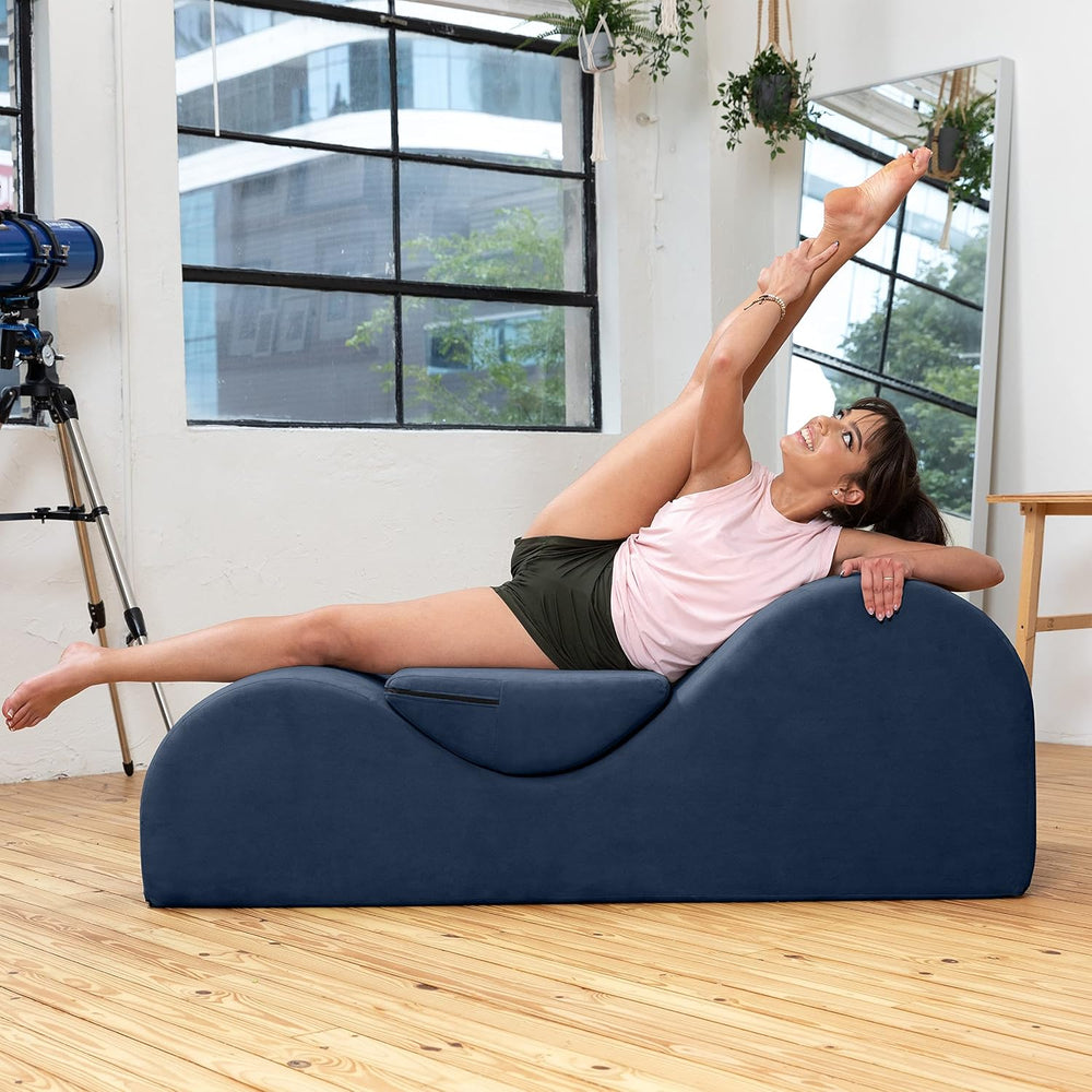 Avana Luvu Lounger - Chaise Lounge Chair for Yoga, Exercise, Massage - High D...