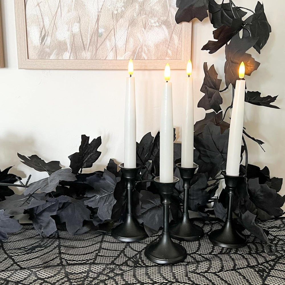CQURE 10 Pack Black Fall Leaf Garland, Total 59Ft Halloween Garland Hanging V...