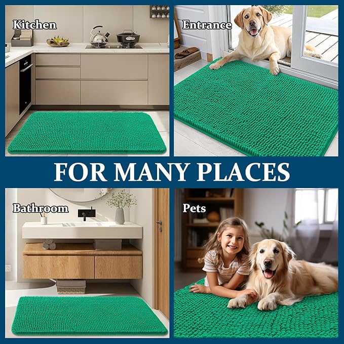 OLANLY Dog Door Mat for Muddy Paws 36x24, Absorbs Moisture and Dirt, Absorbent - Image 8