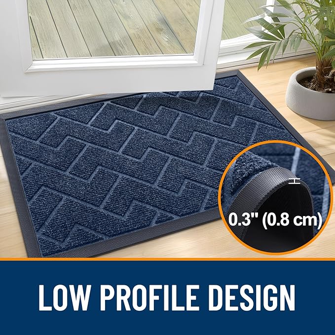 OLANLY Front Door Mat Indoor Outdoor Entrance, Waterproof All-Season, - Image 4
