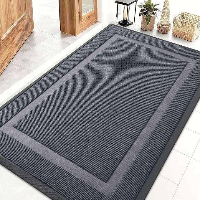 OLANLY Front Door Mat Indoor Outdoor Entrance, Waterproof All-Season, by OLANLY