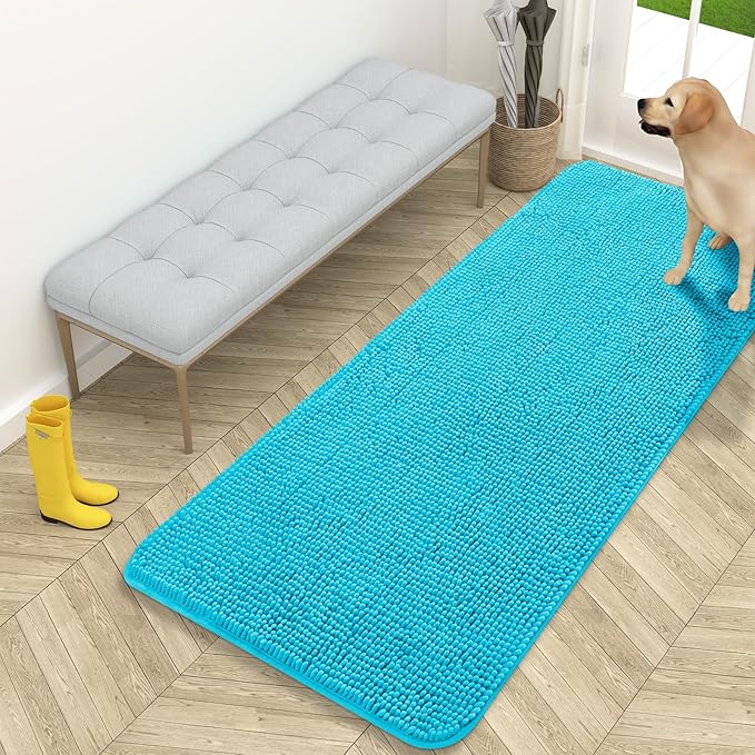 OLANLY Dog Door Mat for Muddy Paws 59x24, Absorbs Moisture and Dirt, Absorbent by OLANLY