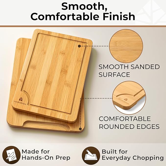 Bamboo Cutting Board Set of 3 - Image 5