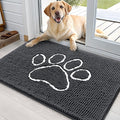 OLANLY Dog Door Mat for Muddy Paws 35x24, Paw Print Design, Absorbs Moisture by OLANLY