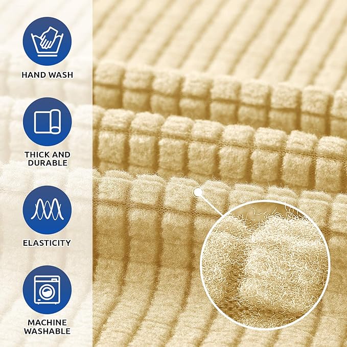 KEKUOU Stretch Single Sofa Slipcover 1 Piece Couch Sofa Cover Furniture - Image 3