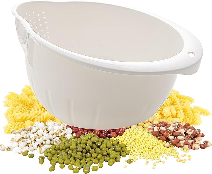 Japanese Rice Washing Bowl Quinoa Washer Strainer Small Grains Cleaner Plastic by DOPMEPLifeHouse