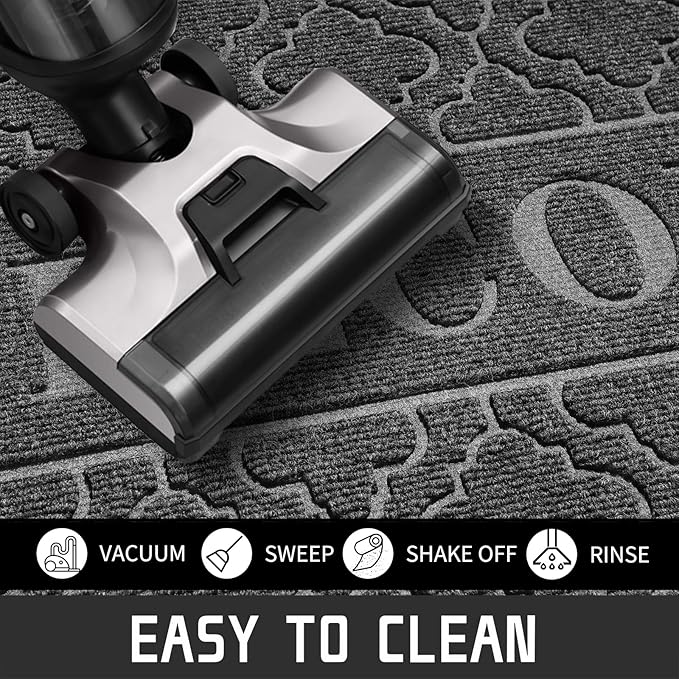 Yimobra Welcome Mat Outdoor Indoor, All-Season Waterproof Front Door Mat - Image 5