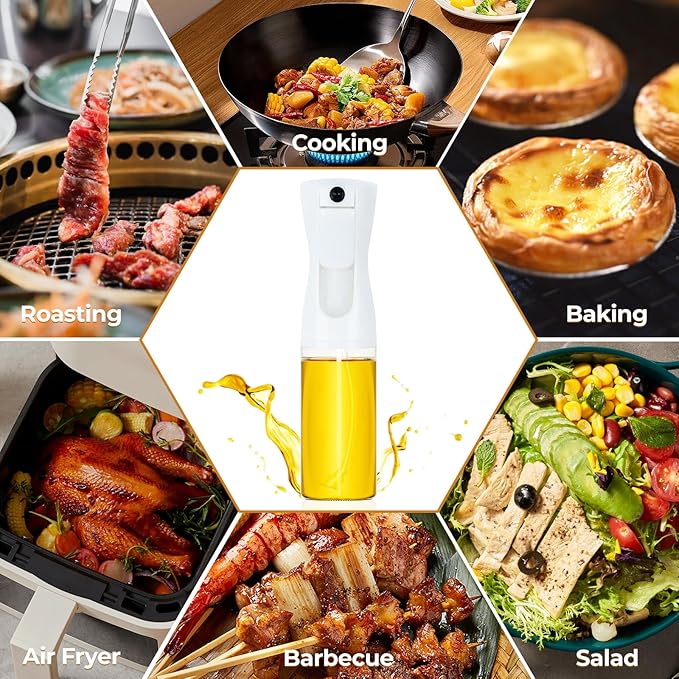 Glass Olive Oil Sprayer For Cooking, 2026 New Upgraded Powerful Even-Spray Oil - Image 4