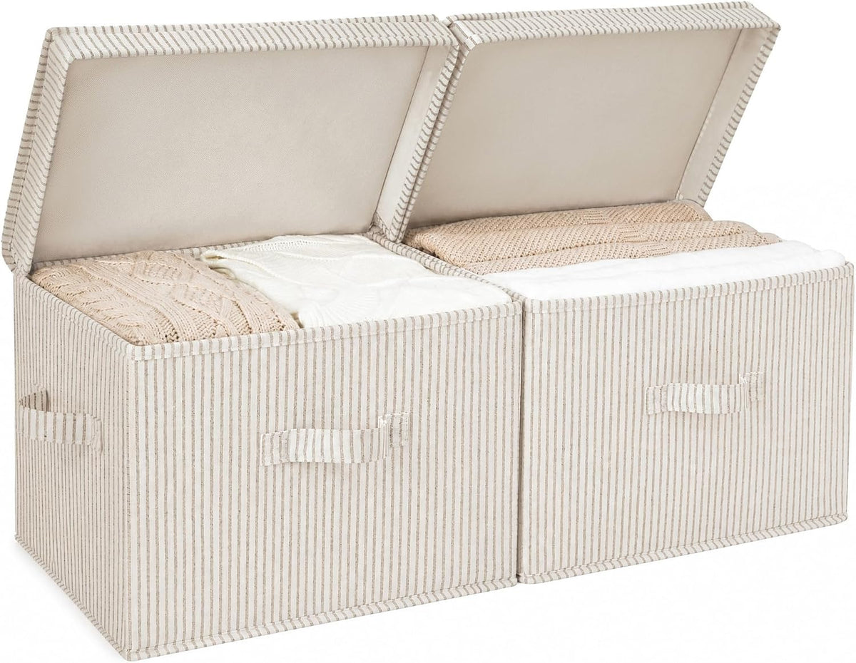 storageworks fabric storage bins with lids, closet storage, main product view