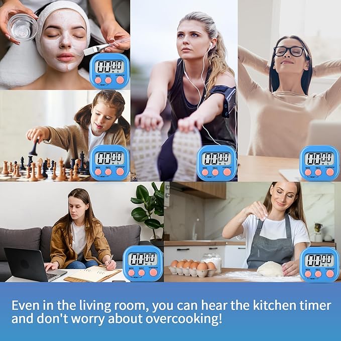 24 Pack Digital Kitchen Timer Magnetic Digital Timer - Image 7