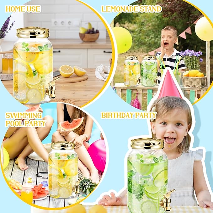 Havawish 2 Pcs 1 Gallon Plastic Beverage Dispenser - Image 6