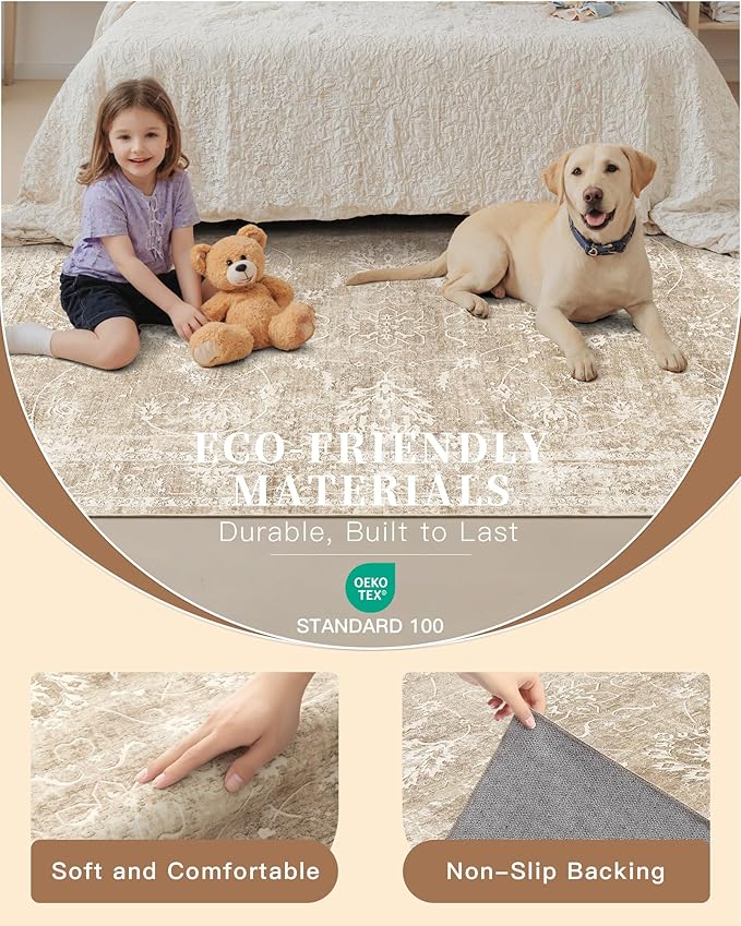 Madane Washable Runner Rug 2x6, Kitchen Hallway Runner Rug - Image 5
