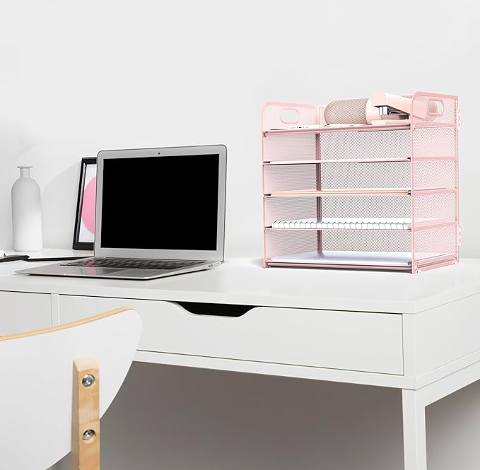 Sinboun Letter Tray Paper Organizer 5-Tier Desk Organizer File Organizer Paper - Image 4