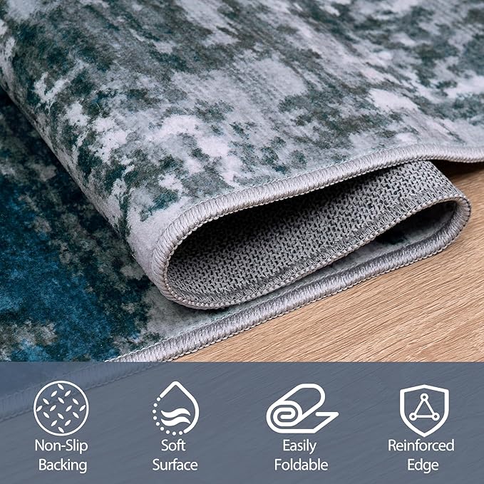 Runner Rug for Hallways Kitchen 2'6"x8' Washable Non Slip: Carpet Non Skid 8ft - Image 4