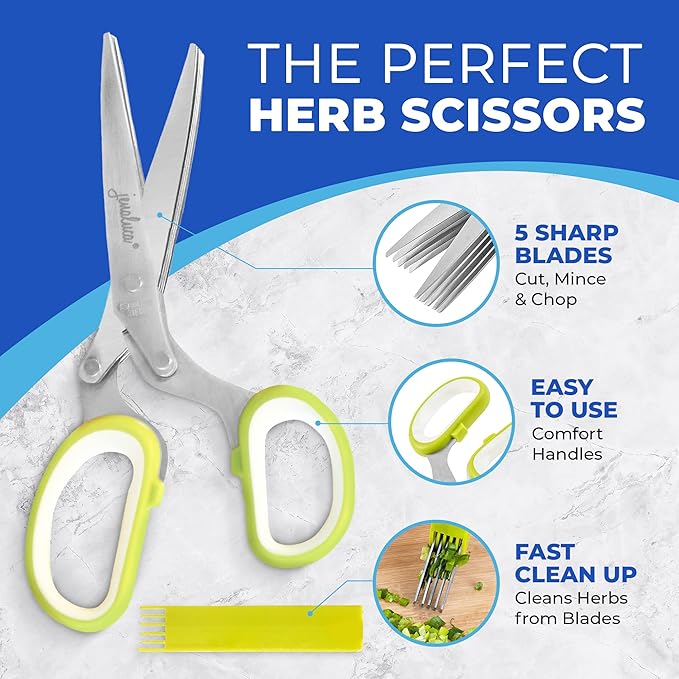 Jenaluca 5 Blade Herb Scissors - Image 2