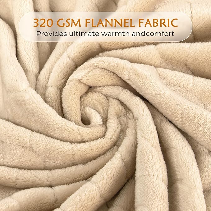 TOONOW Fleece Blanket Super Soft Cozy Throw Blanket 50" x 60", Lightweight - Image 4