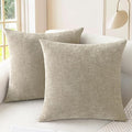 CaliTime Throw Pillow Covers Decorative 16 X 16 Inches Pack of 2 Cozy Polyester by CaliTime