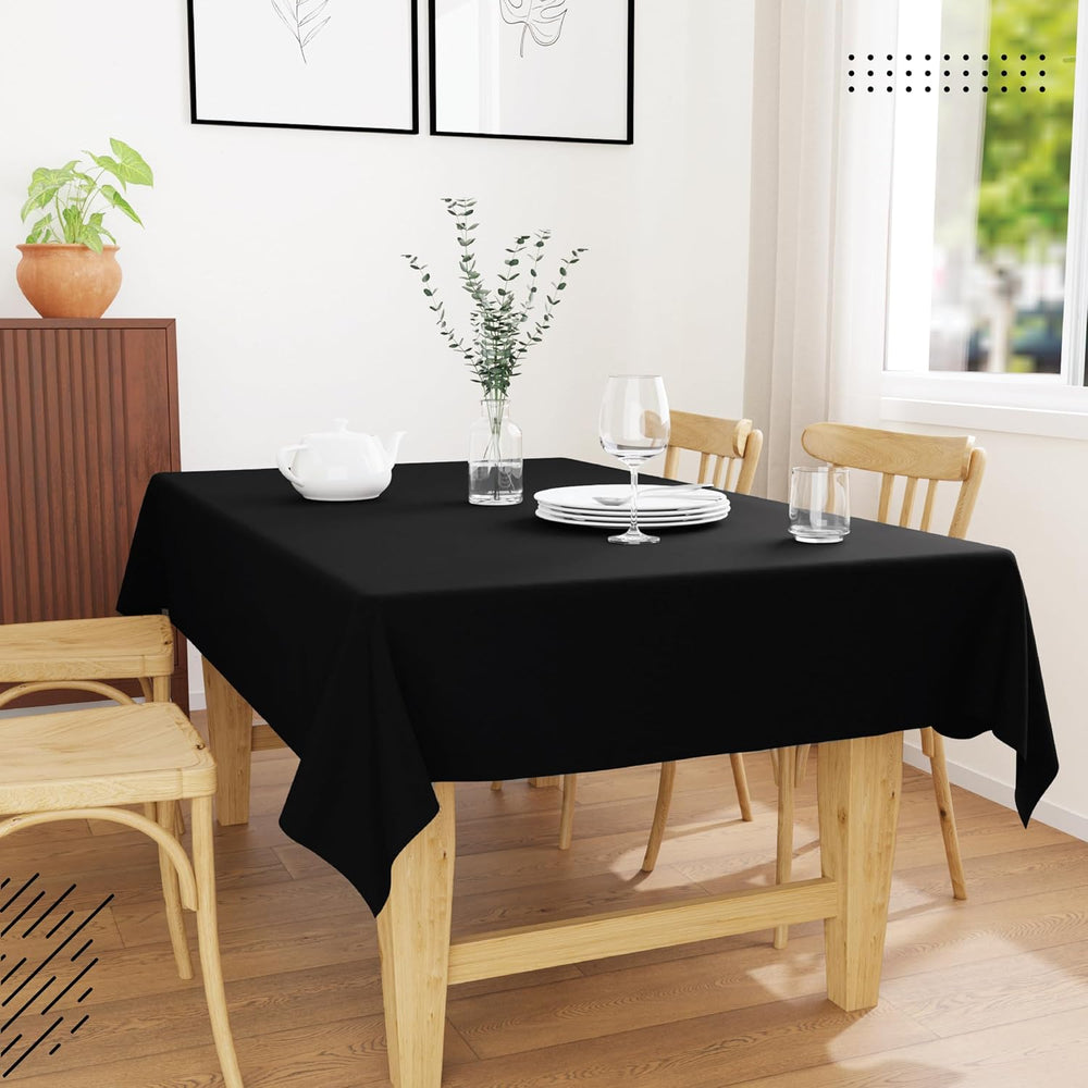 Encasa XO Halloween Cotton Tablecloth Rectangular 56"x120" Black