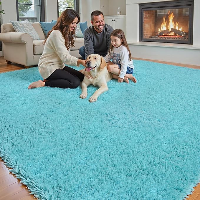 8x10 Area Rugs for Living Room Bedroom, Large Area Rug Shaggy Carpet Soft Plush - Image 4
