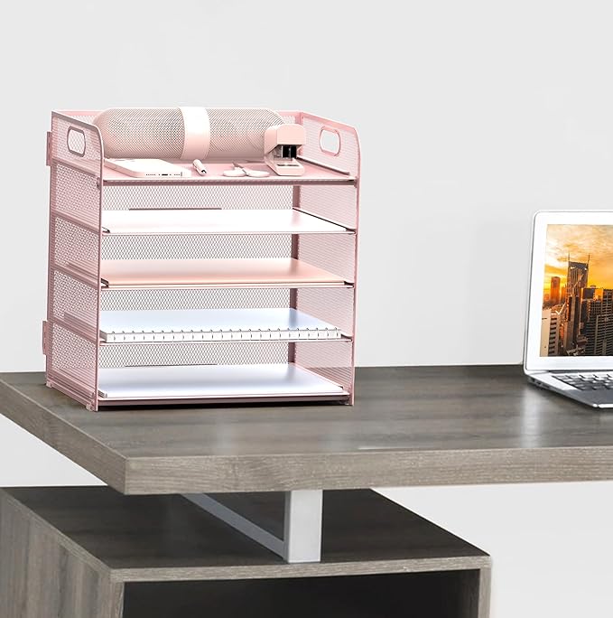 Sinboun Letter Tray Paper Organizer 5-Tier Desk Organizer File Organizer Paper - Image 5