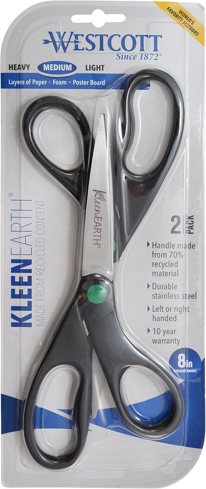 Westcott 15179 8-Inch KleenEarth Recycled Scissors - Image 2