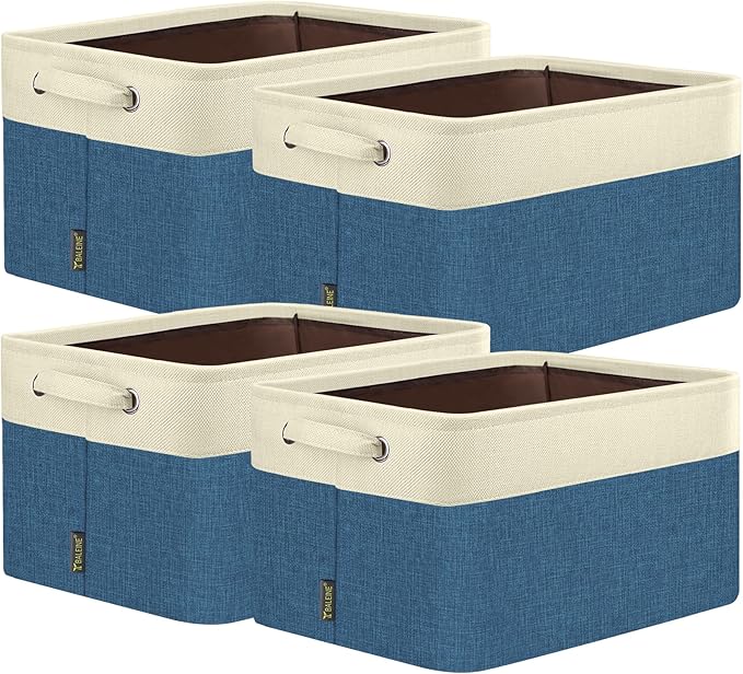 BALEINE 4 Pack Fabric Closet Storage Bins by BALEINE