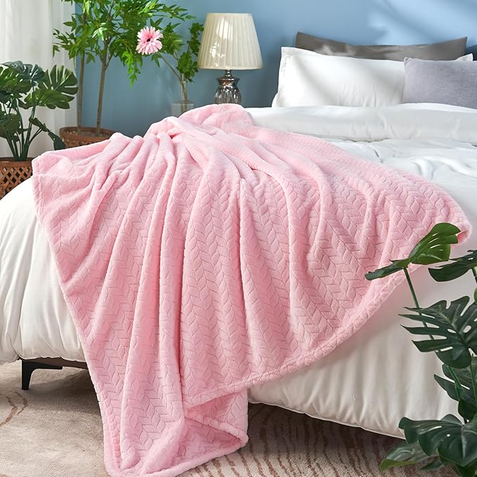 inhand Pink Fleece King Blanket - Image 3