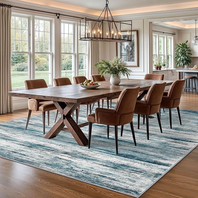 KOZYFLY Area Rug 8x10 Modern Living Room Rug, Washable Large Thin Rugs Non-Slip - Image 3