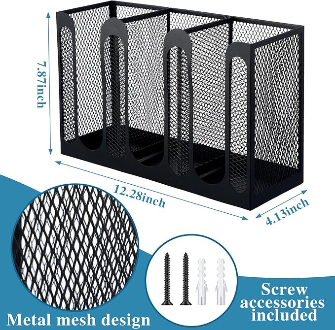Maxcheck Metal Mesh Cup and Lid Holder Coffee Paper Cup Dispenser Lid Holder - Image 2
