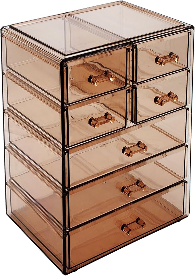Sorbus Acrylic Makeup Organizer Set, 7-Drawer Vanity & Countertop Cosmetic