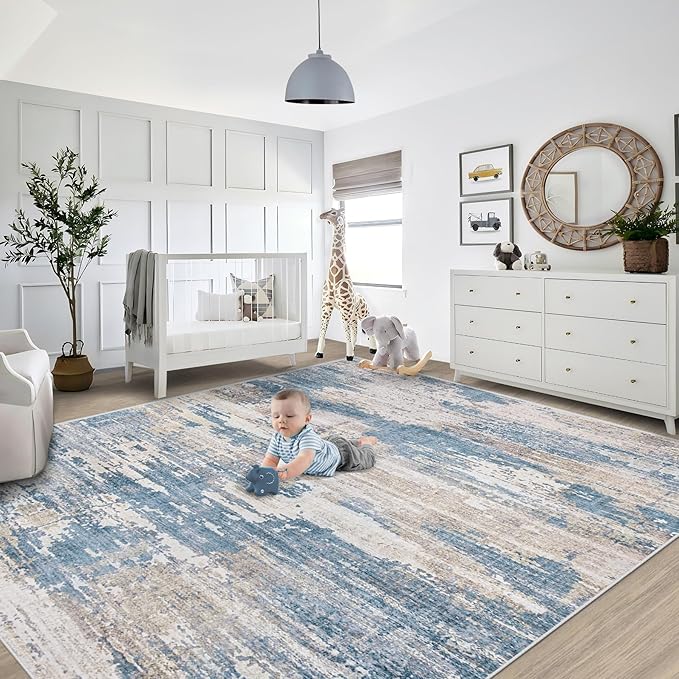 XLUEZ 8x10 Area Rugs for Living Room, Washable Modern Abstract Large Area Rug - Image 6