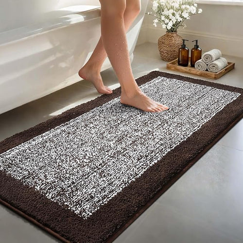 60x24 Long Bathroom Rugs Washable Non Slip, Soft Absorbent Quick Dry Mats by Unknown