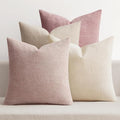 MIULEE Pack of 4 Valentines Couch Throw Pillow Covers 20x20 Inch Neutral Pink by MIULEE