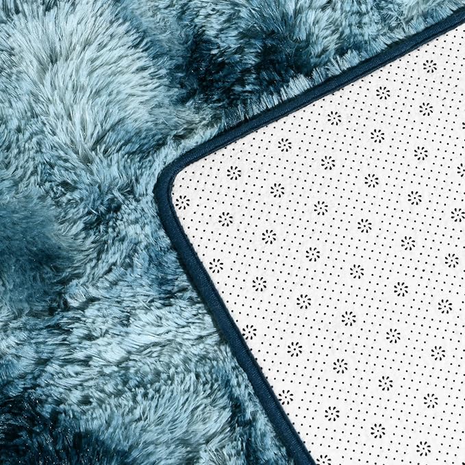 Deerhoo Shag Area Rug, 4 X 6 Tie-Dyed Plush Fuzzy Rugs - Image 6