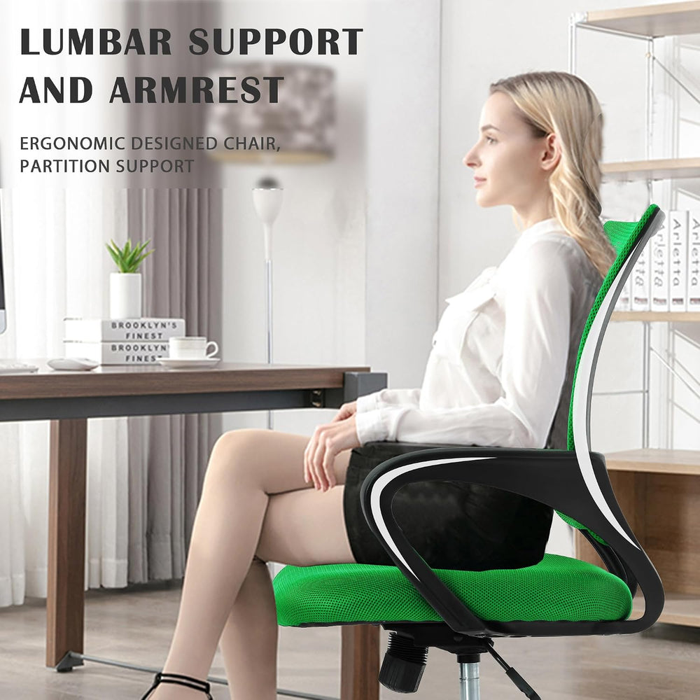 MKDLUFEI Office Chair, Ergonomic Cheap Desk Chair with Lumbar Support, Adjust...