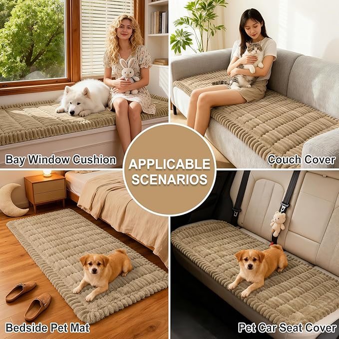 hyha Couch Covers for Dogs Washable, Non Slip Plush Dog Sofa Protectors - Image 4