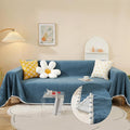 HANDONTIME Loveseat Cover Navy Blue Couch Covers Easy Fitted Sofa Covers by HANDONTIME